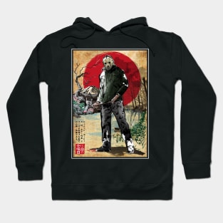 Jason in Japan woodblock Hoodie